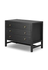 Sullivan Large Nightstand,  Black Acacia Veneer
