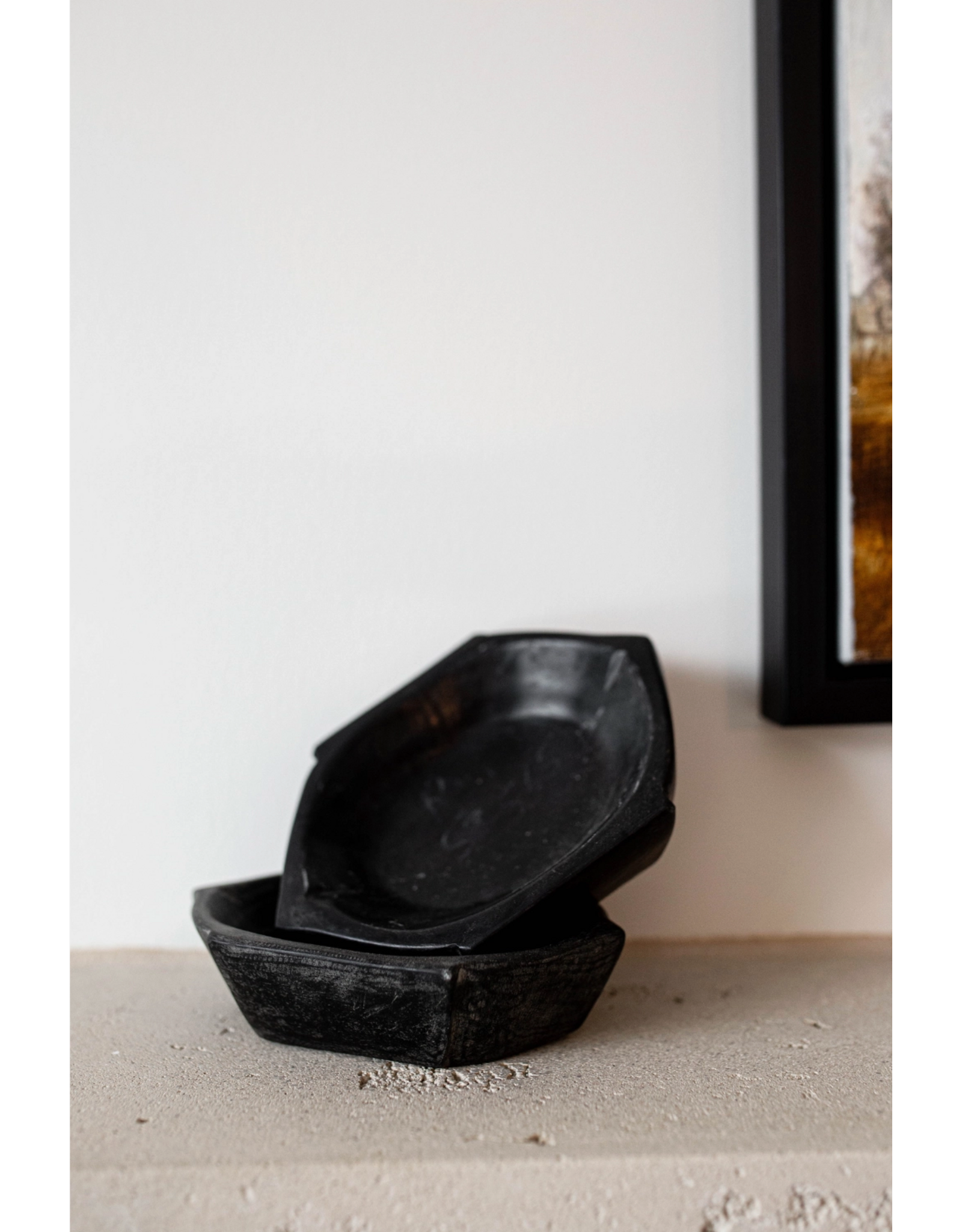 Vintage Marble Black Bowl