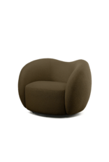 Dune Swivel Lounge Chair, Teddy Army