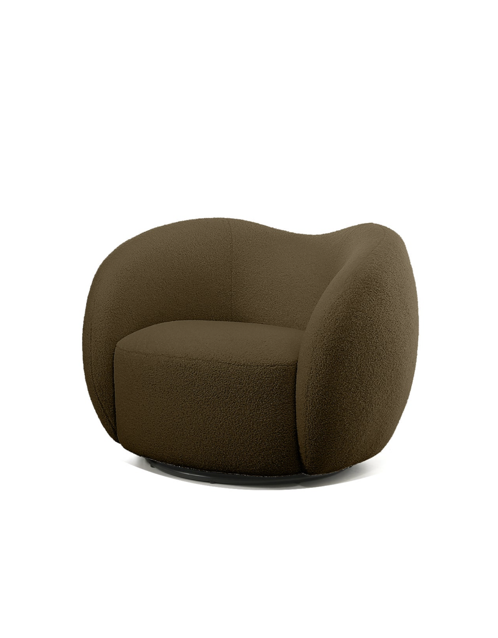 Dune Swivel Lounge Chair, Teddy Army