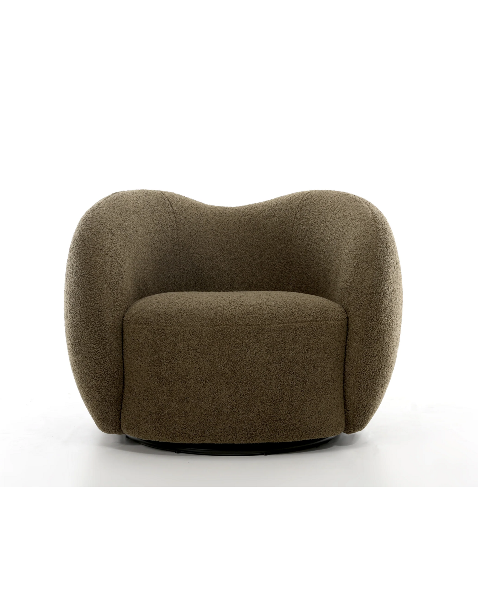 Dune Swivel Lounge Chair, Teddy Army