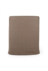 Westcott Slipcover Dining Chair, Brussels Mushroom
