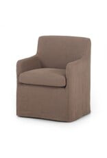 Westcott Slipcover Dining Chair, Brussels Mushroom