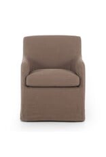 Westcott Slipcover Dining Chair, Brussels Mushroom