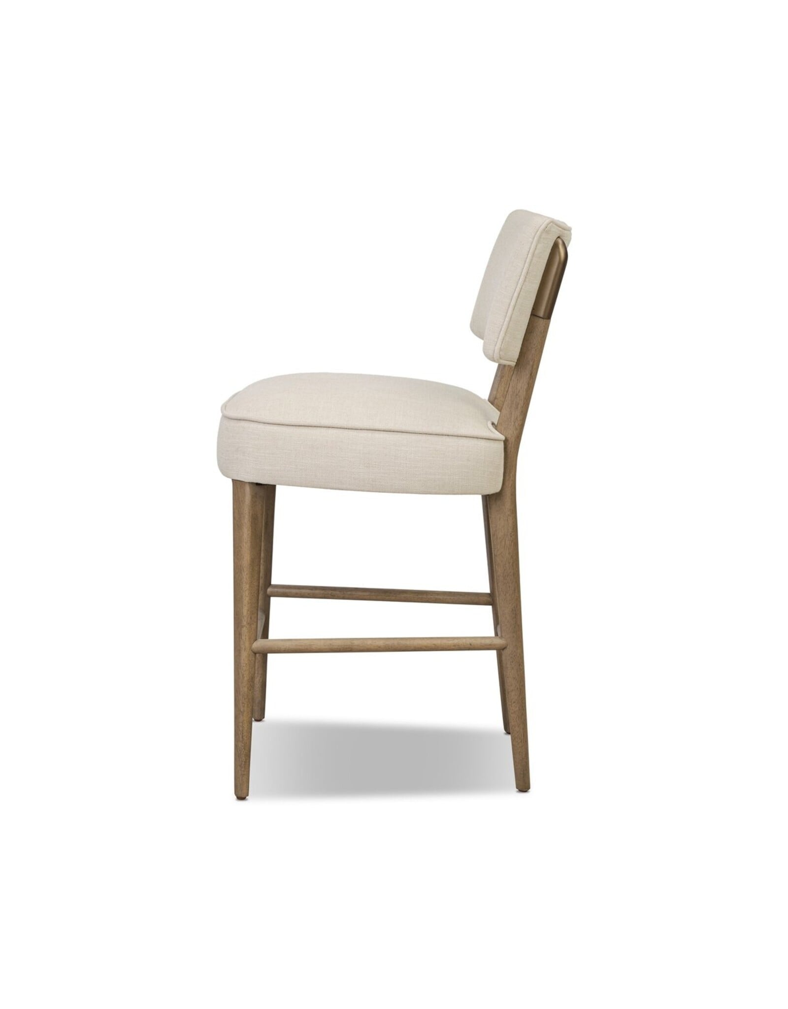 Orville Stool, Cambric Ivory