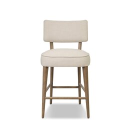 Orville Stool, Cambric Ivory
