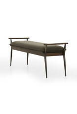 Charlotte Accent Bench in Modern Velvet Loden