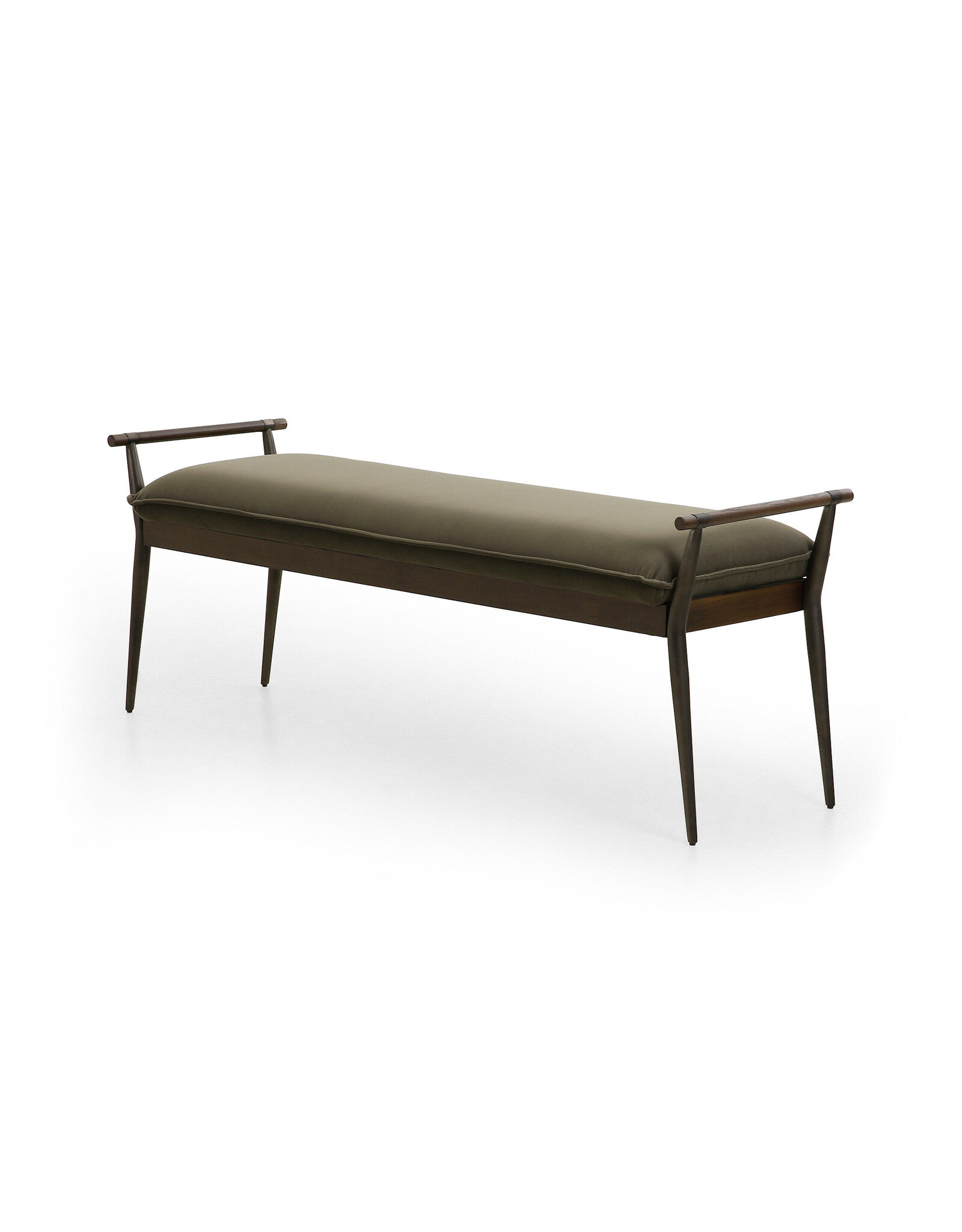 Charlotte Accent Bench in Modern Velvet Loden