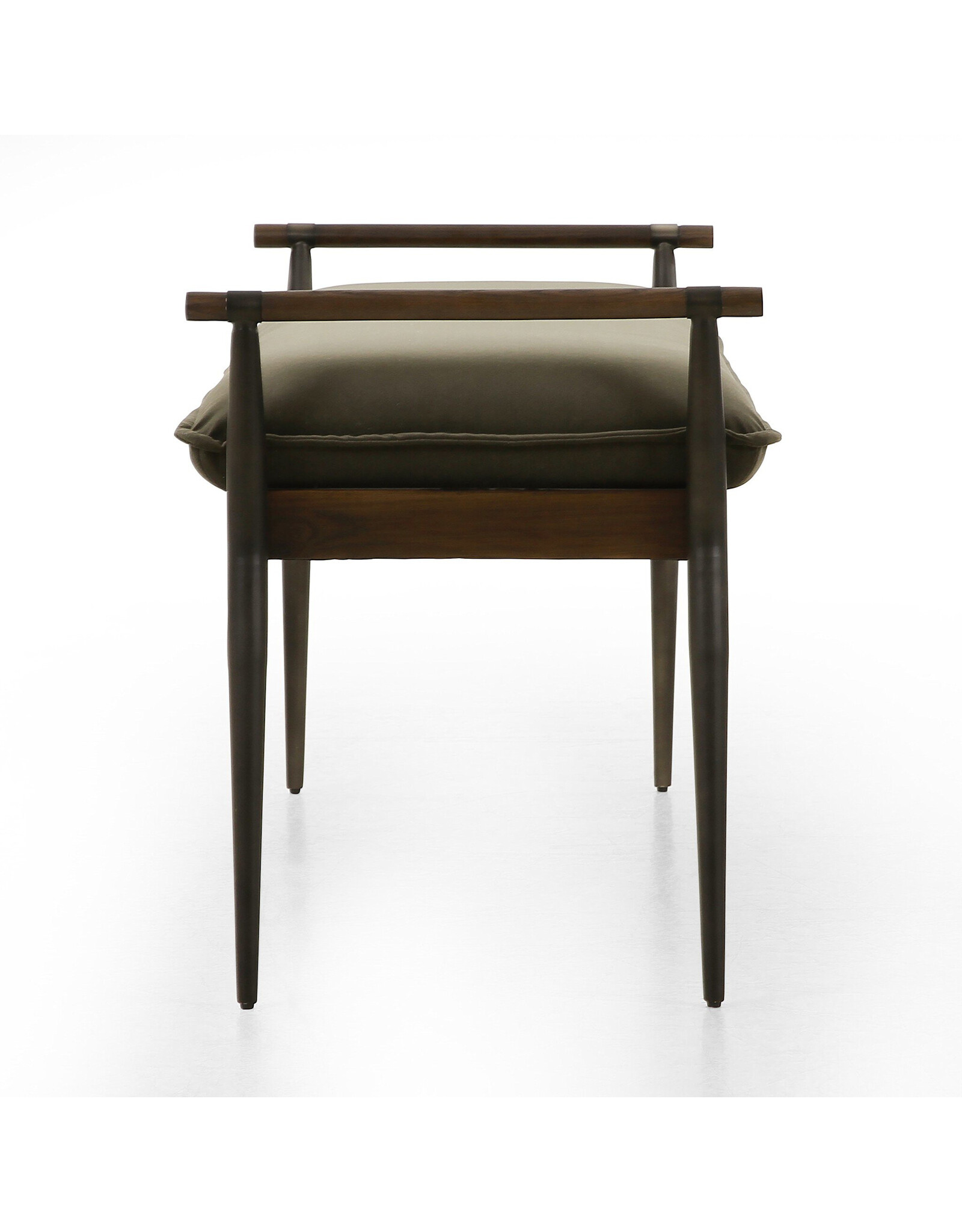Charlotte Accent Bench in Modern Velvet Loden
