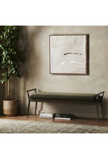 Charlotte Accent Bench in Modern Velvet Loden