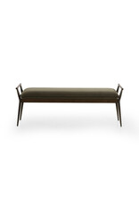 Charlotte Accent Bench in Modern Velvet Loden