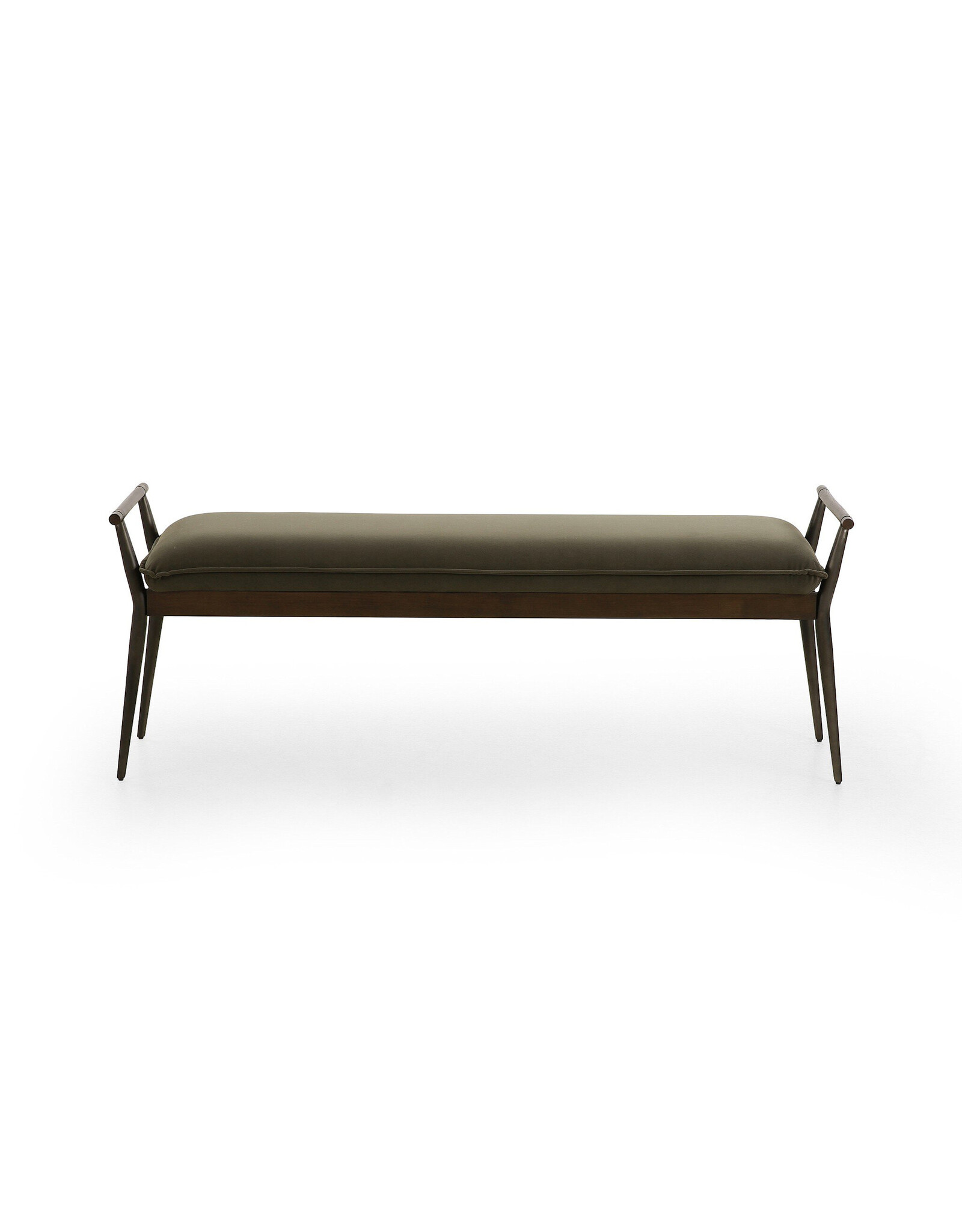 Charlotte Accent Bench in Modern Velvet Loden