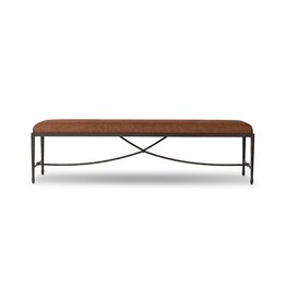 Jade Accent Bench in Crypton Wayfarer Sienna 70.5"