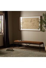 Jade Accent Bench in Crypton Wayfarer Sienna 70.5"