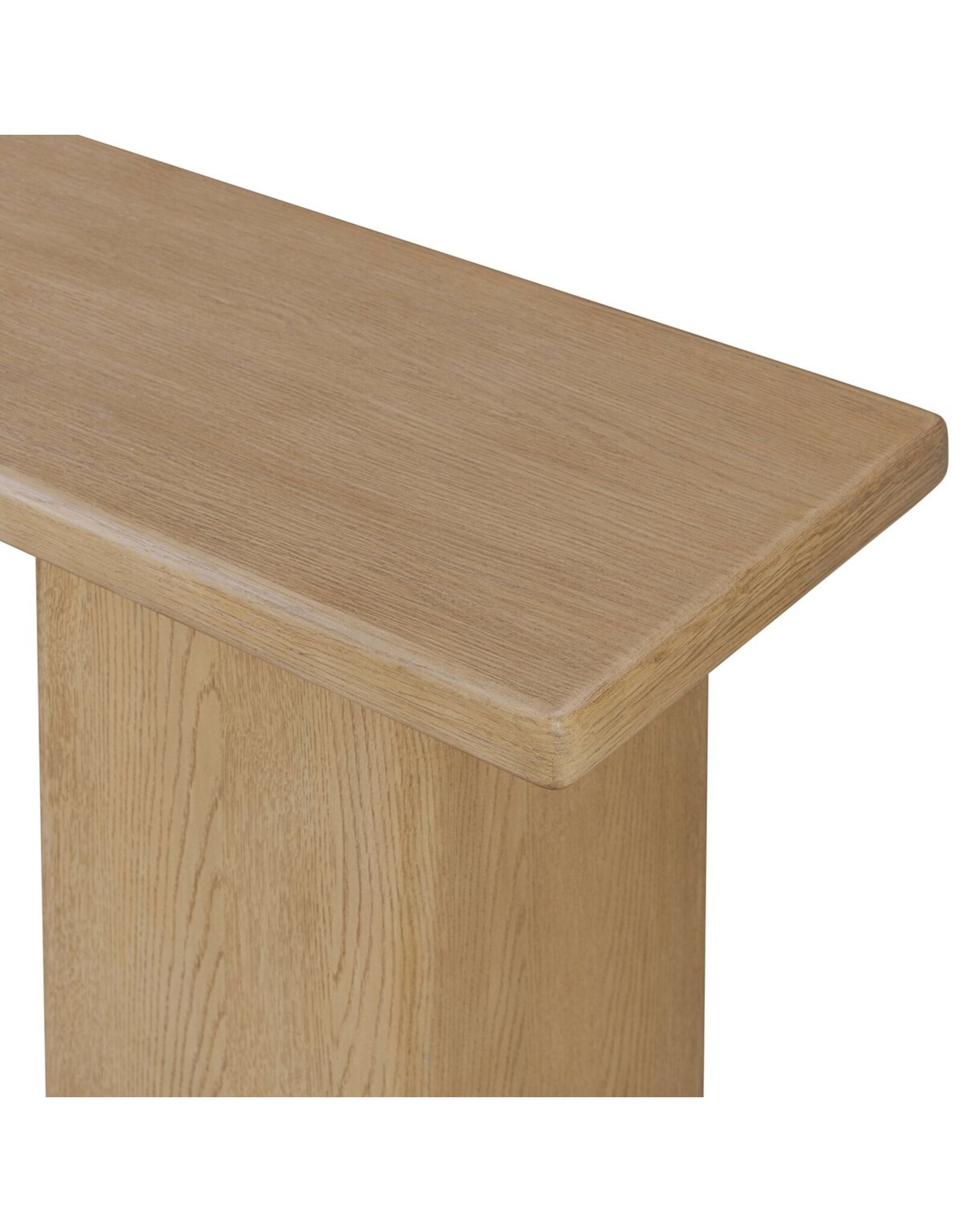 Pecos Console Table, Light Wash Oak Veneer