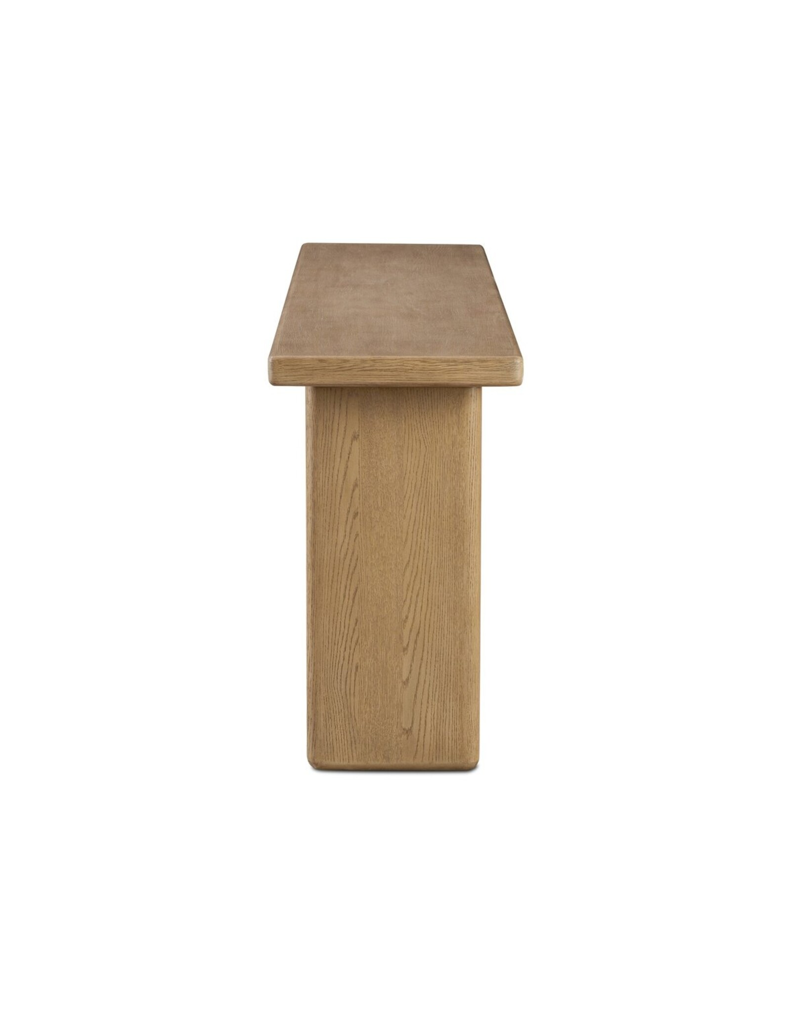 Pecos Console Table, Light Wash Oak Veneer
