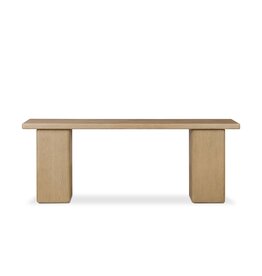 Pecos Console Table, Light Wash Oak Veneer