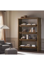 Theodore Bookcase, Rustic Amber Oak Veneer