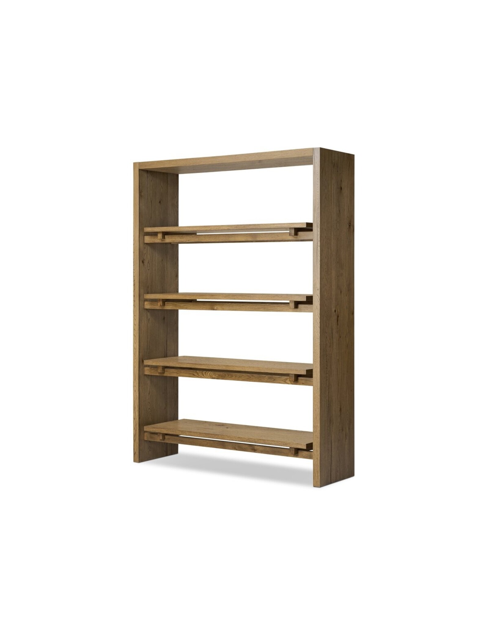Theodore Bookcase, Rustic Amber Oak Veneer