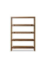 Theodore Bookcase, Rustic Amber Oak Veneer