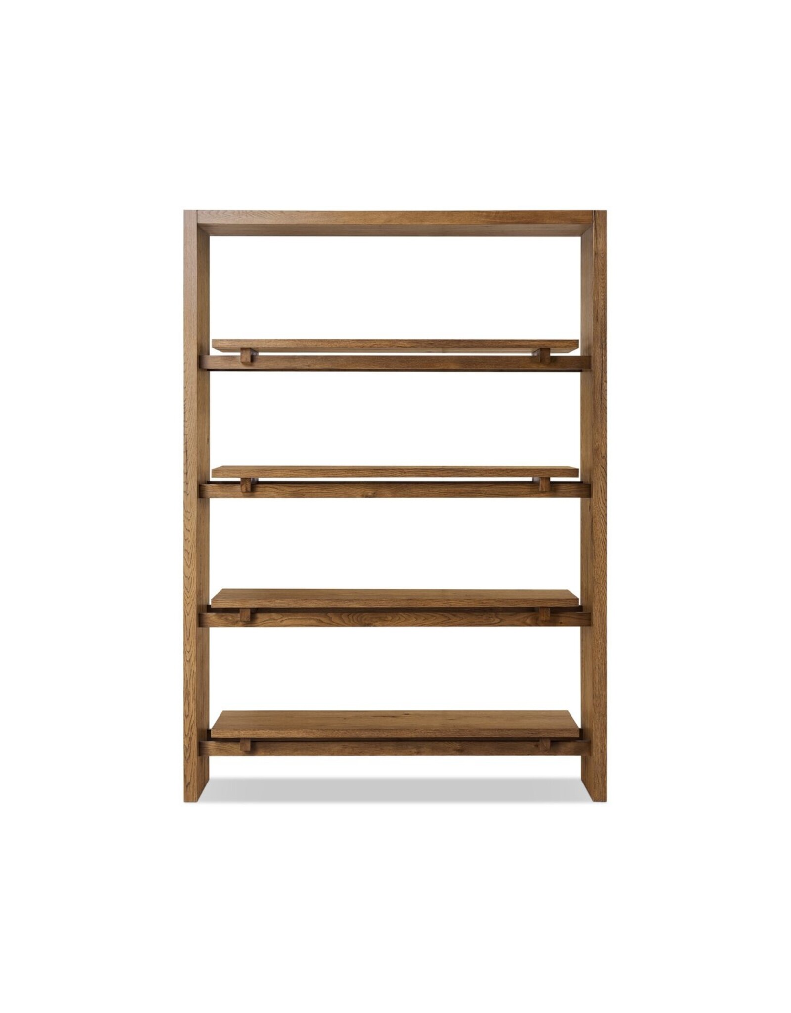 Theodore Bookcase, Rustic Amber Oak Veneer