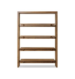 Theodore Bookcase, Rustic Amber Oak Veneer