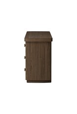 Valen 6 Drawer Dresser,  Rustic Brown Oak Veneer