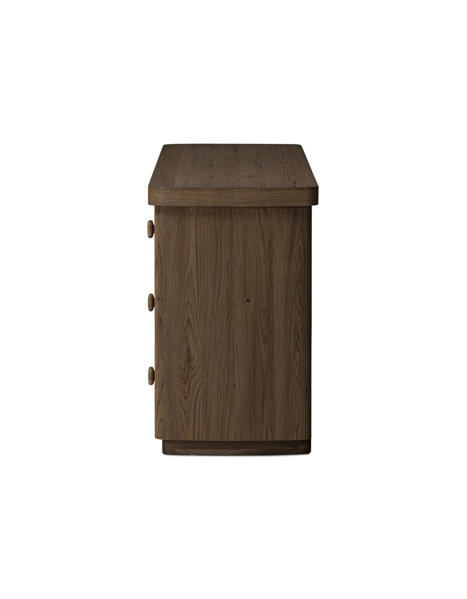 Valen 6 Drawer Dresser,  Rustic Brown Oak Veneer