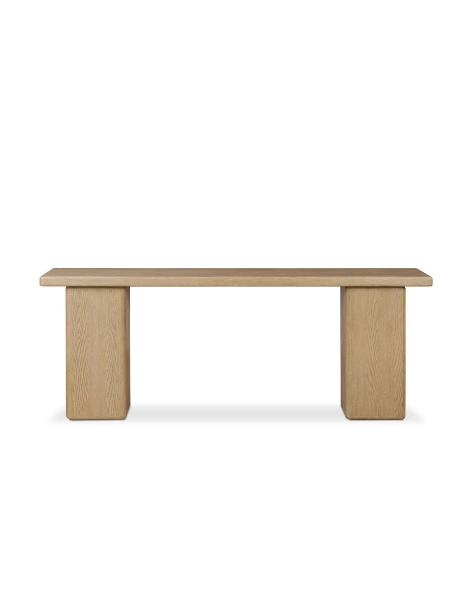 Pecos Console Table, Light Wash Oak Veneer