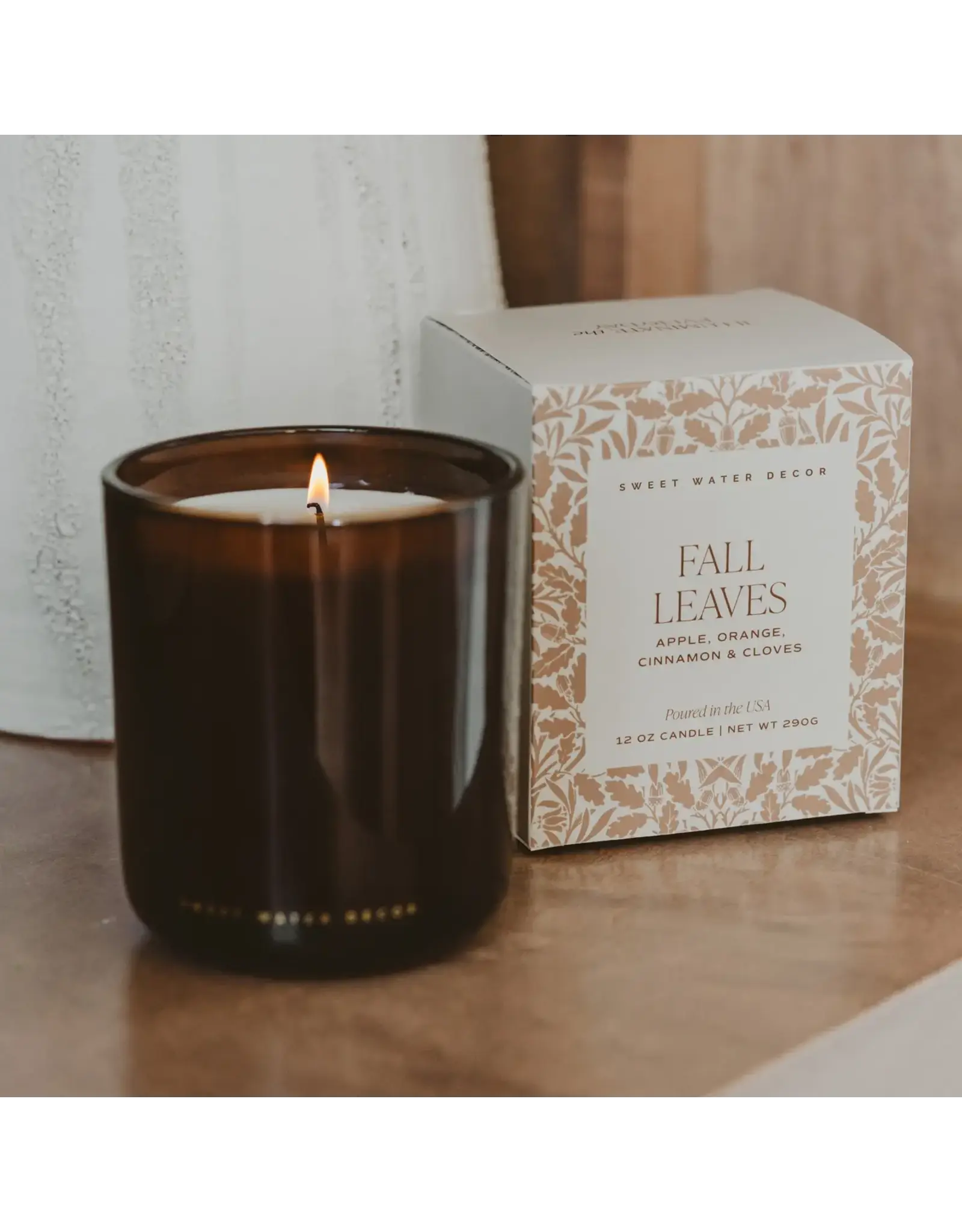 Fall Leaves 12oz Boxed Soy Candle