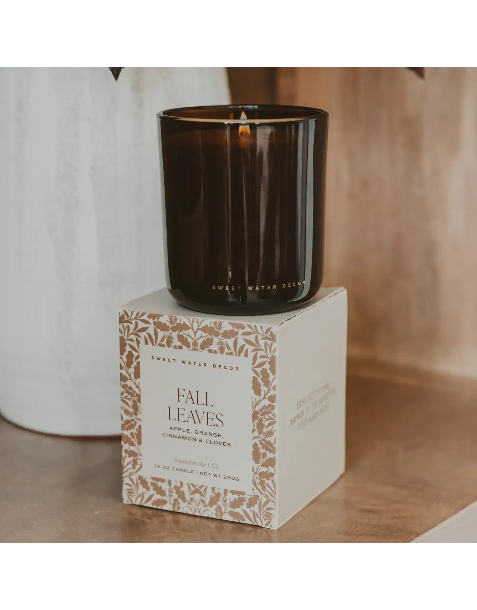 Fall Leaves 12oz Boxed Soy Candle