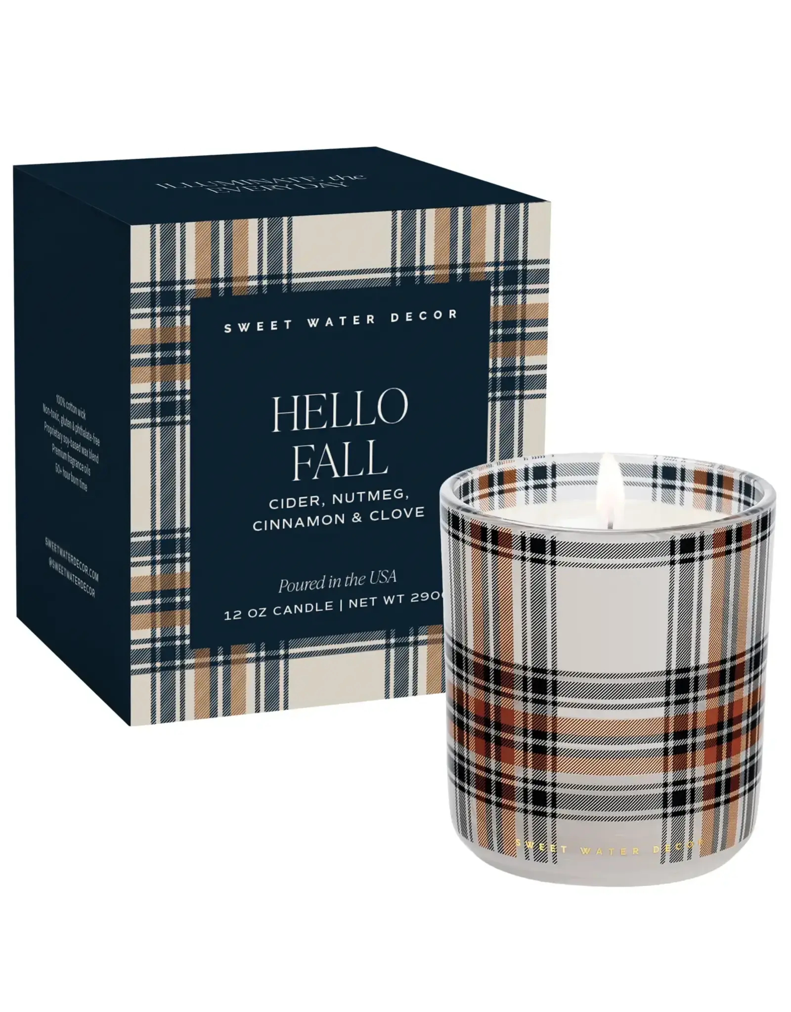 Hello Fall 12 oz Boxed Soy Candle