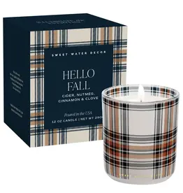 Hello Fall 12 oz Boxed Soy Candle