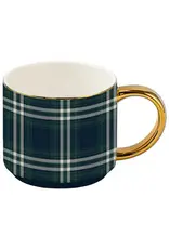Navy Plaid Coffee Mug