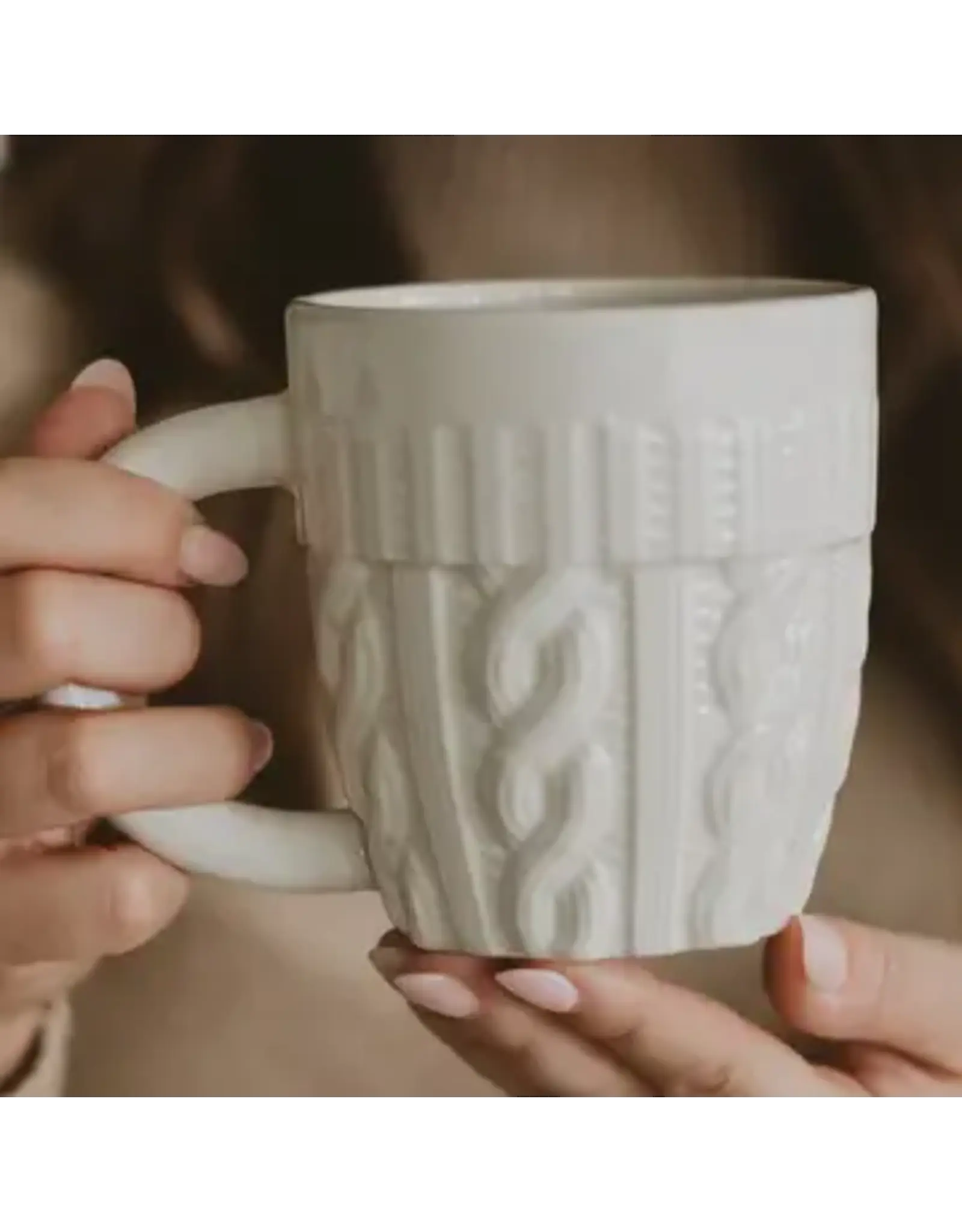 Cream Sweater Coffee Mug