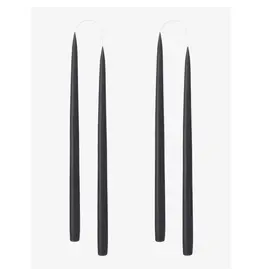 Danish Taper Candle | Set of 2 Black 10"