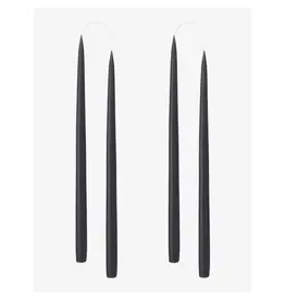 Danish Taper Candle | Set of 2 Black 14"