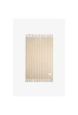 The Wool Stripe Throw, Pale Taupe Stripe