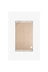 The Wool Stripe Throw, Burnt Umber Stripe