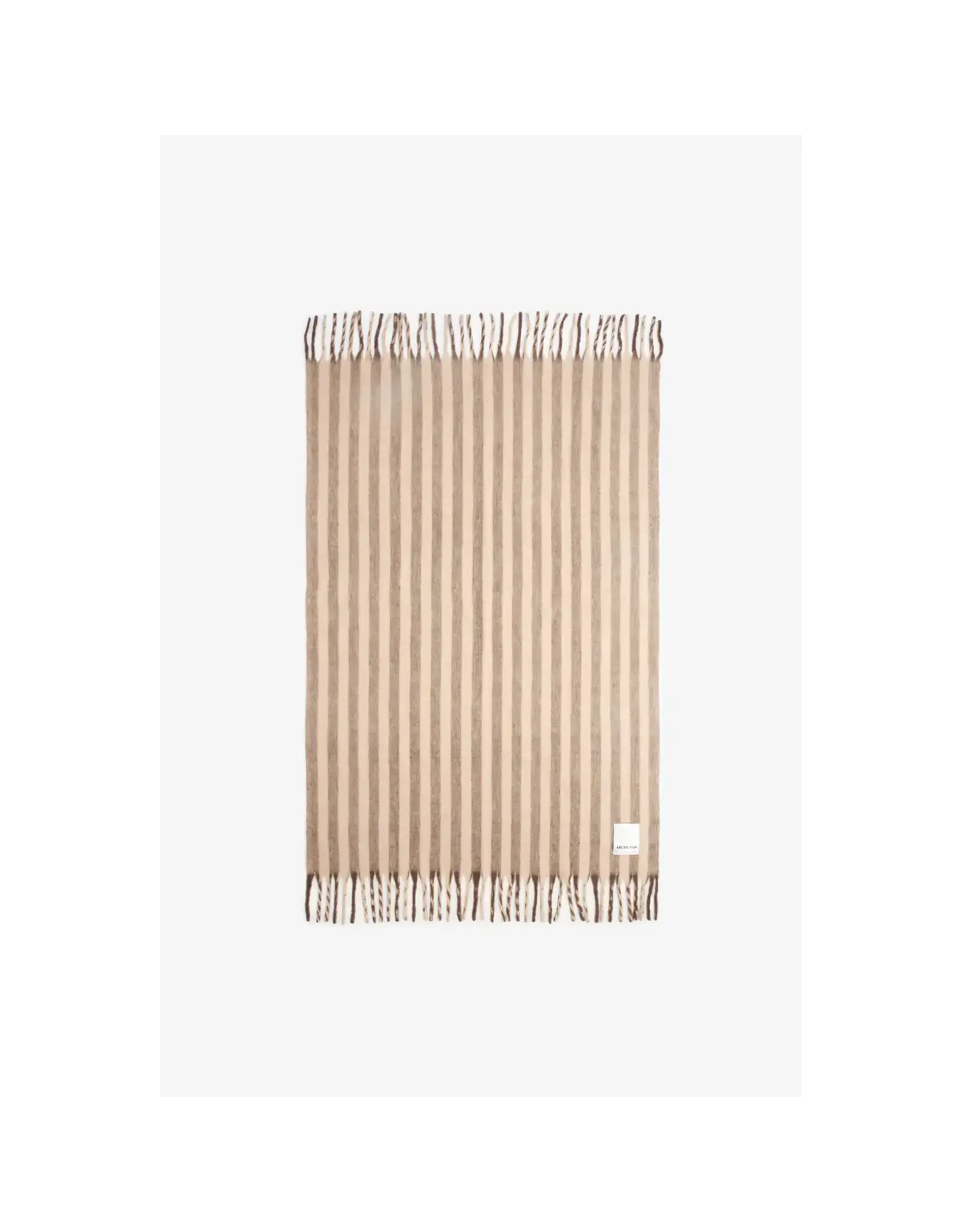 The Wool Stripe Throw, Burnt Umber Stripe