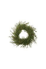 55" Faux Cedar Wreath w/ Pinecones