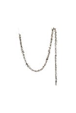 72"L x 1"H Faux Boxwood Garland with Glitter, Champagne Finish