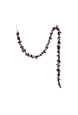 72"L x 5-1/4"H Flocked Foam Ball Garland, Burgundy