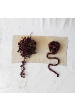 72"L x 5-1/4"H Flocked Foam Ball Garland, Burgundy