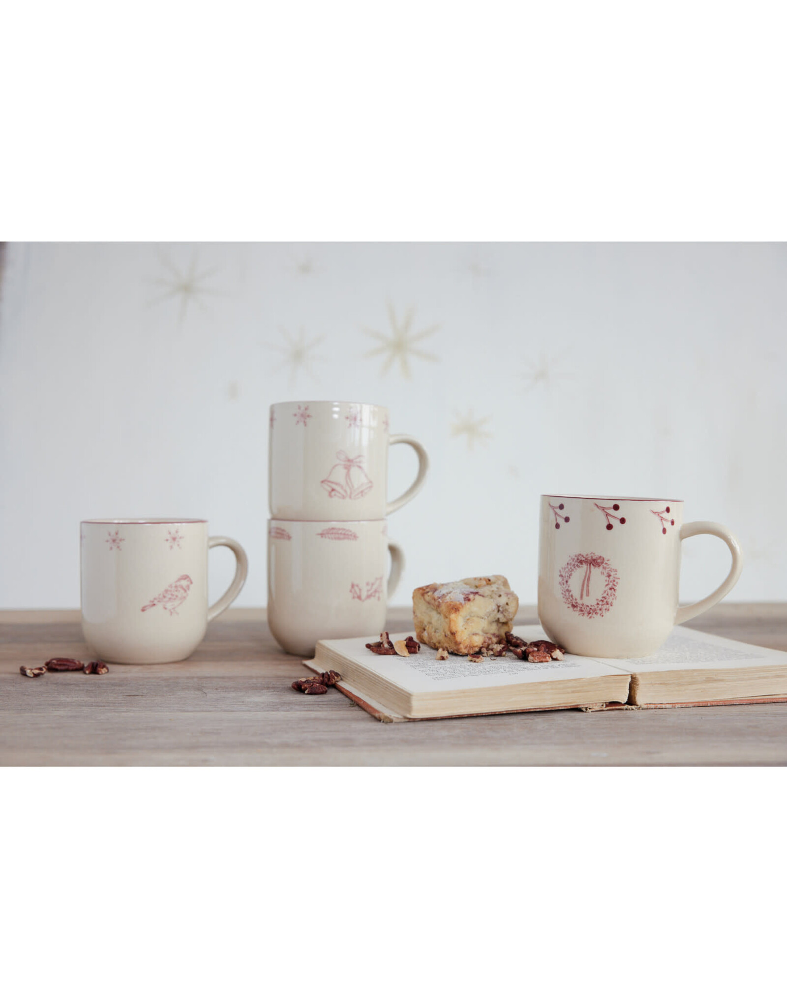12 oz. Hand-Stamped Stoneware Mug