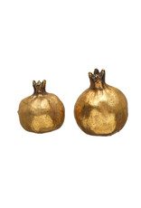 Resin Pomegranate, Antique Gold Finish, 2 Styles