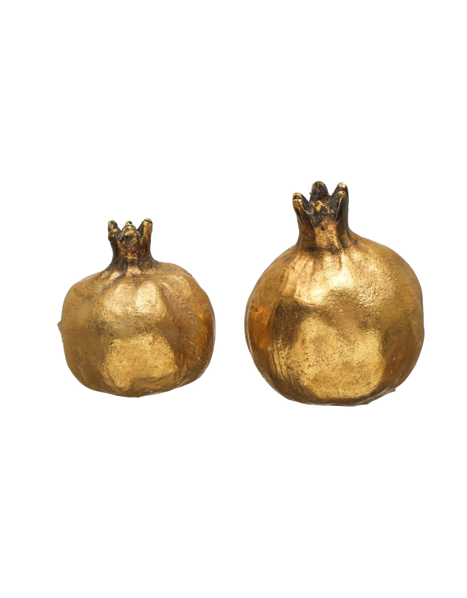 Resin Pomegranate, Antique Gold Finish, 2 Styles