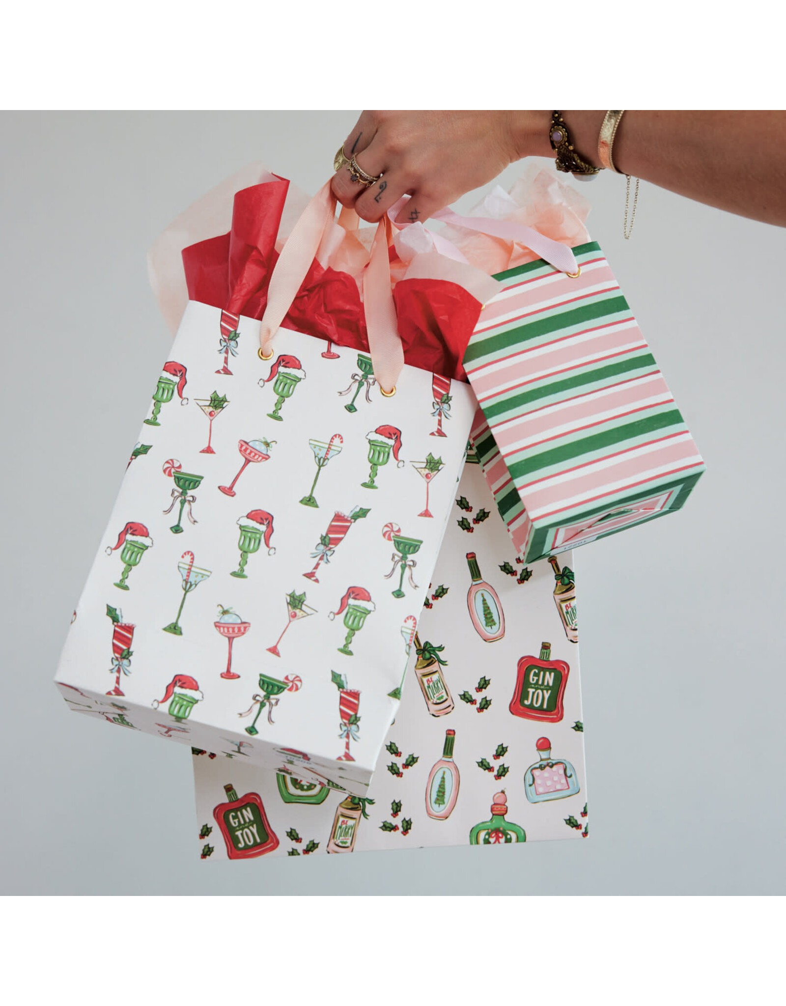 Gift Bag with Grosgrain Ribbon Handles, Large