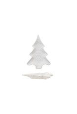 Ceramic Tree Shaped Dish, White