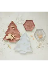 Stoneware Snowflake Shaped Plate, 2 Colours